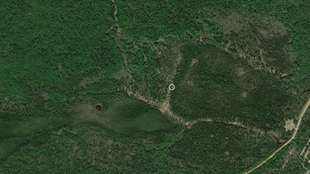 Aerial view of Hilliard's Bay Provincial Park and surroundings