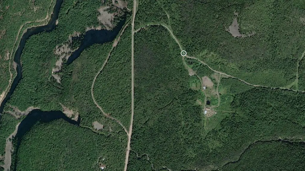 Aerial view of Spahats Creek Resort and surroundings