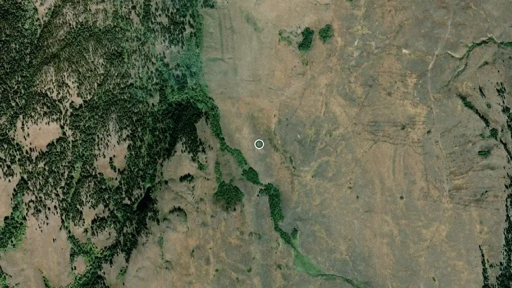 Aerial view of Nicola Valley Golf Course & RV Park and surroundings