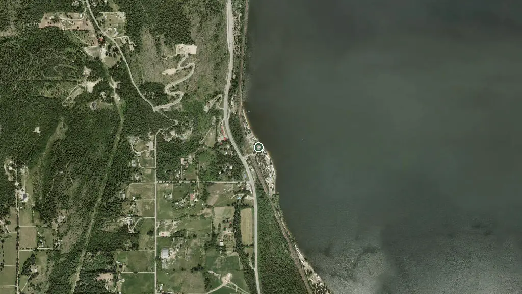 Aerial view of Glen Echo Resorts Campground and surroundings