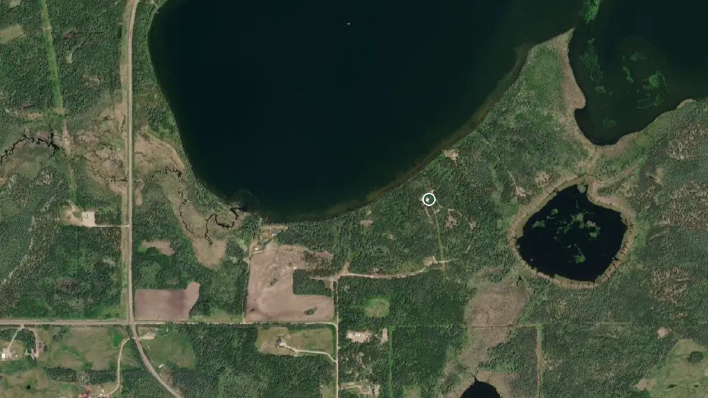 Aerial view of Camp Vanier and surroundings