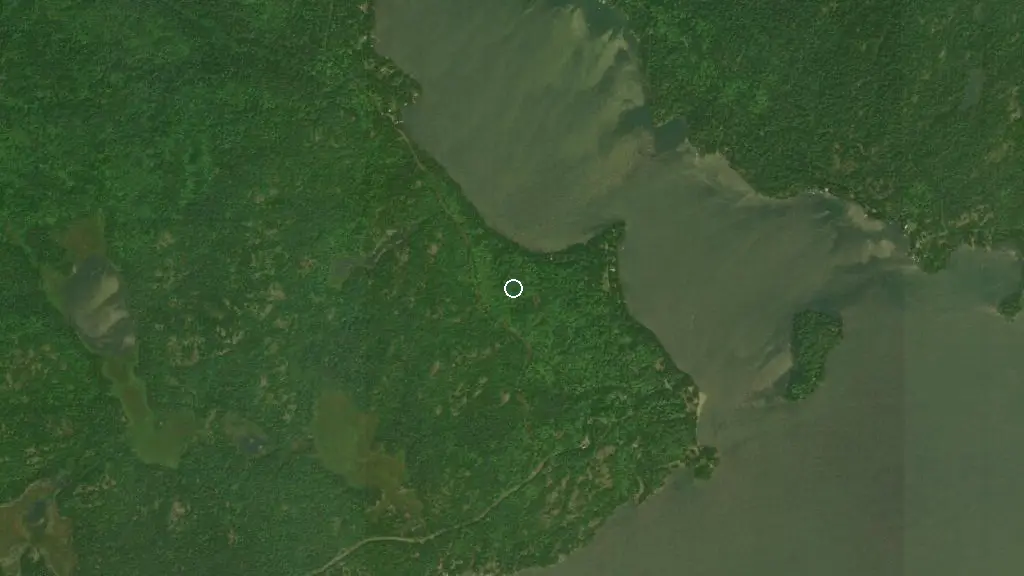 Aerial view of Fairbank Provincial Park and surroundings