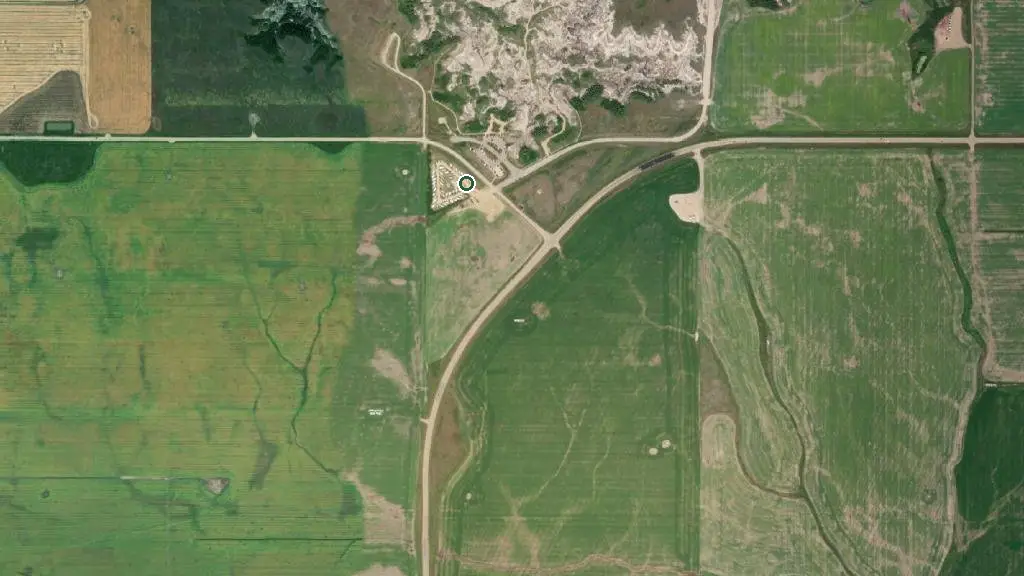 Aerial view of Horseshoe Canyon Campground and surroundings