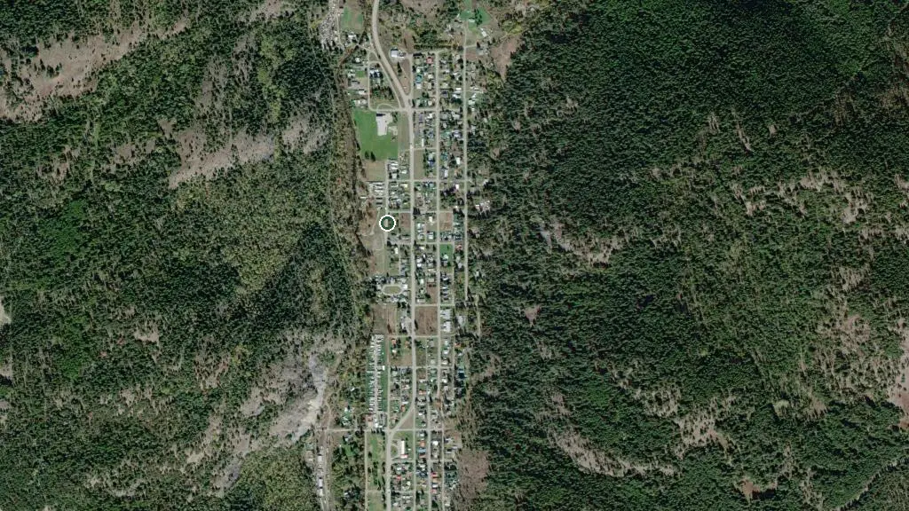 Aerial view of Greenview Motel & RV Park and surroundings