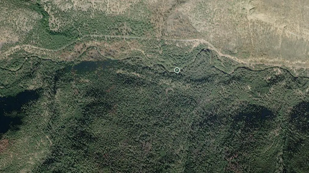Aerial view of Lakeview Campground and surroundings