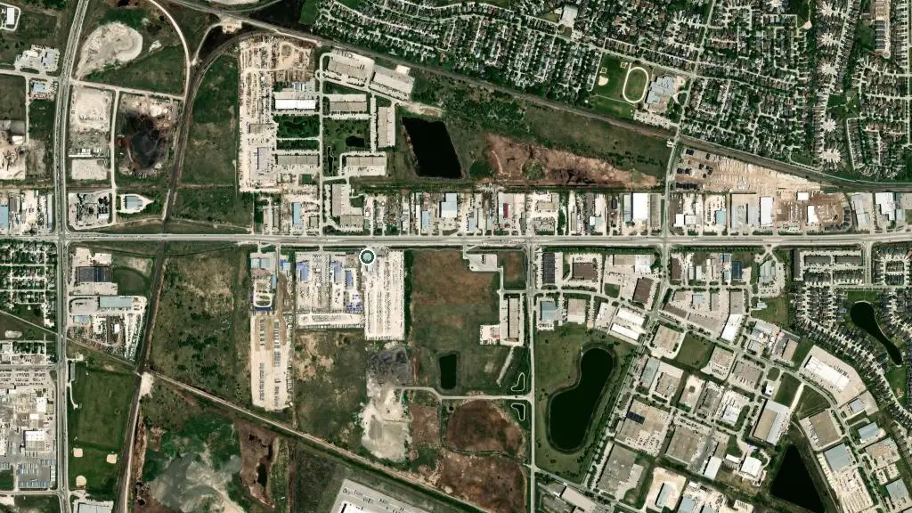 Aerial view of Gnr Camping World and surroundings