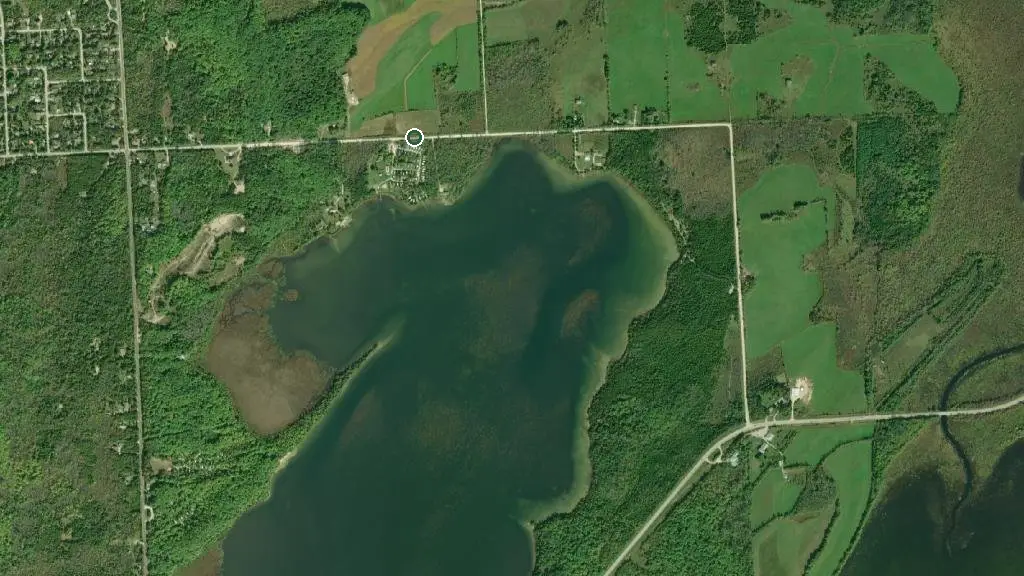 Aerial view of Oliphant Family Campground and surroundings