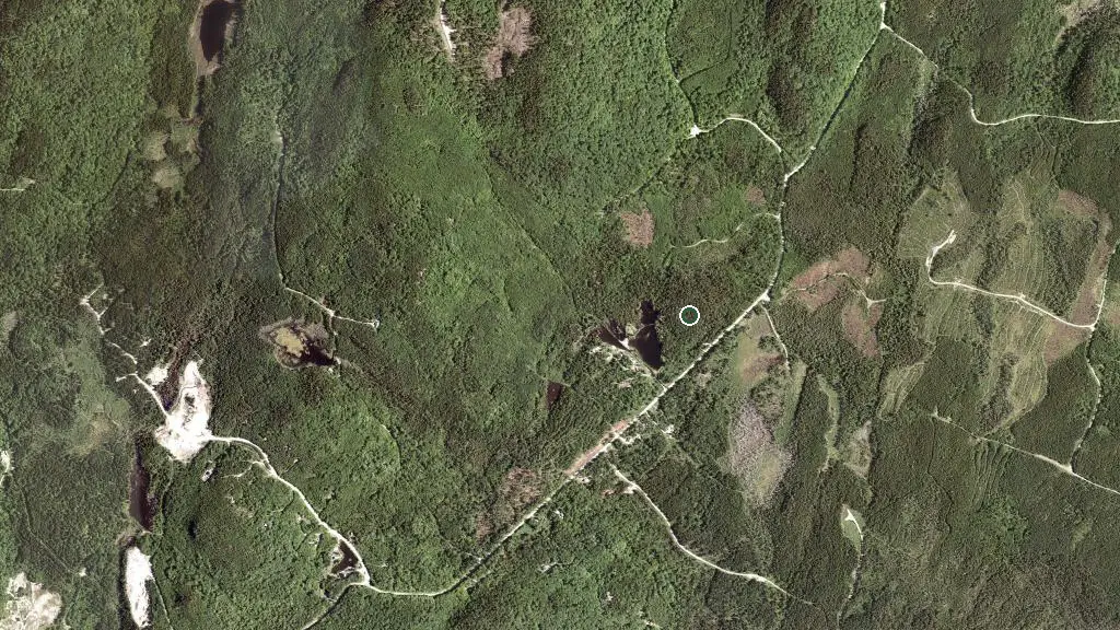 Aerial view of Refuge du Lynx and surroundings