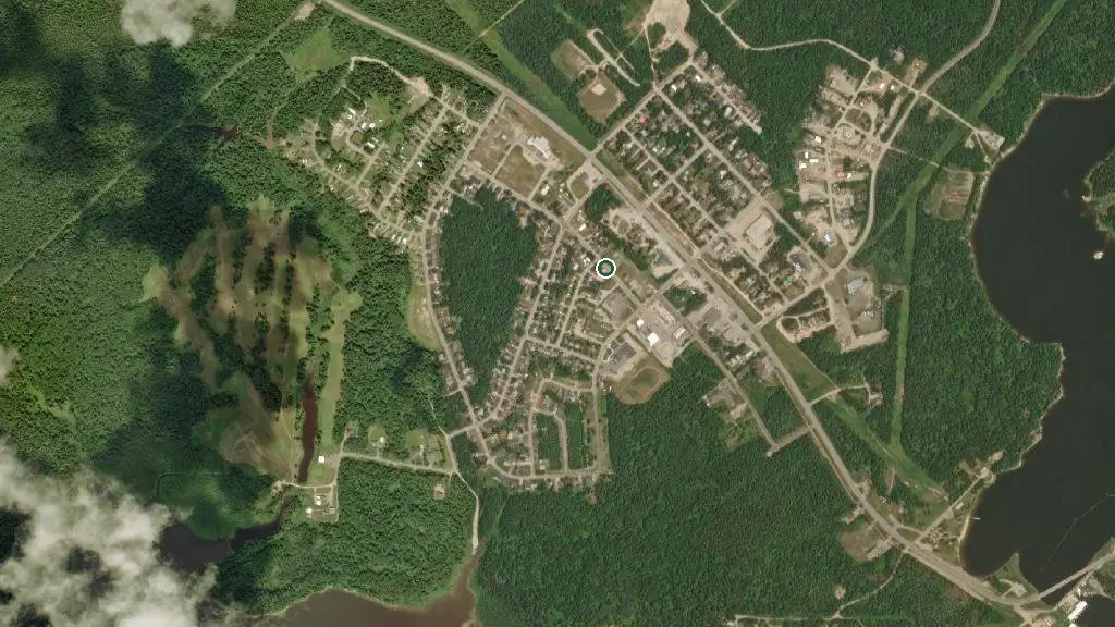 Aerial view of Whitewing Resort and surroundings
