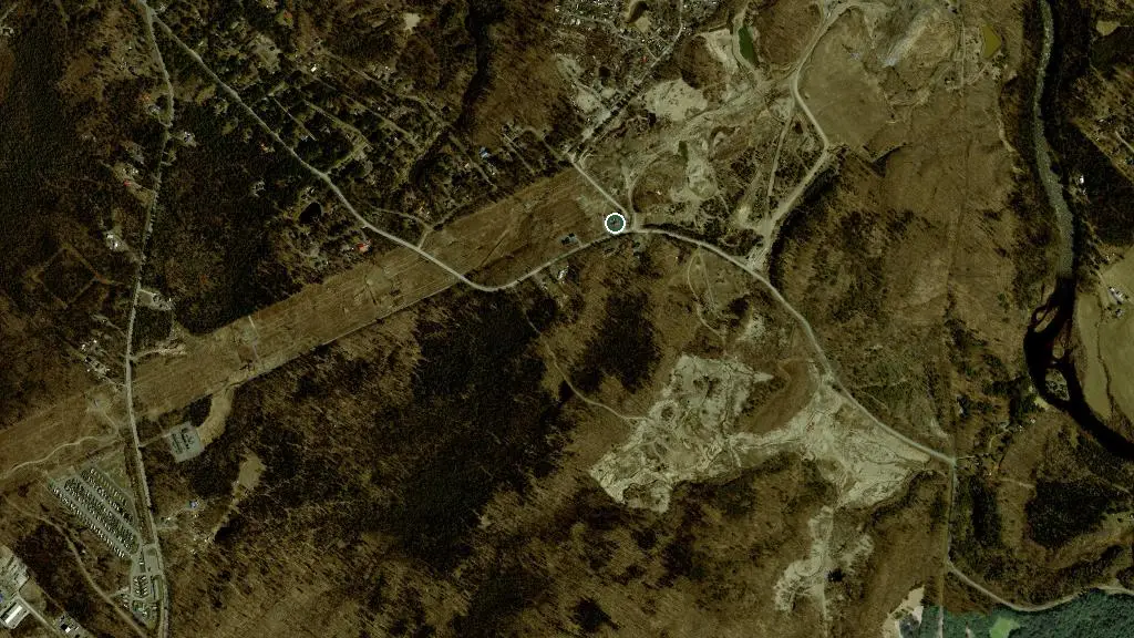 Aerial view of Camping la Fierté «hommes Seulement» and surroundings