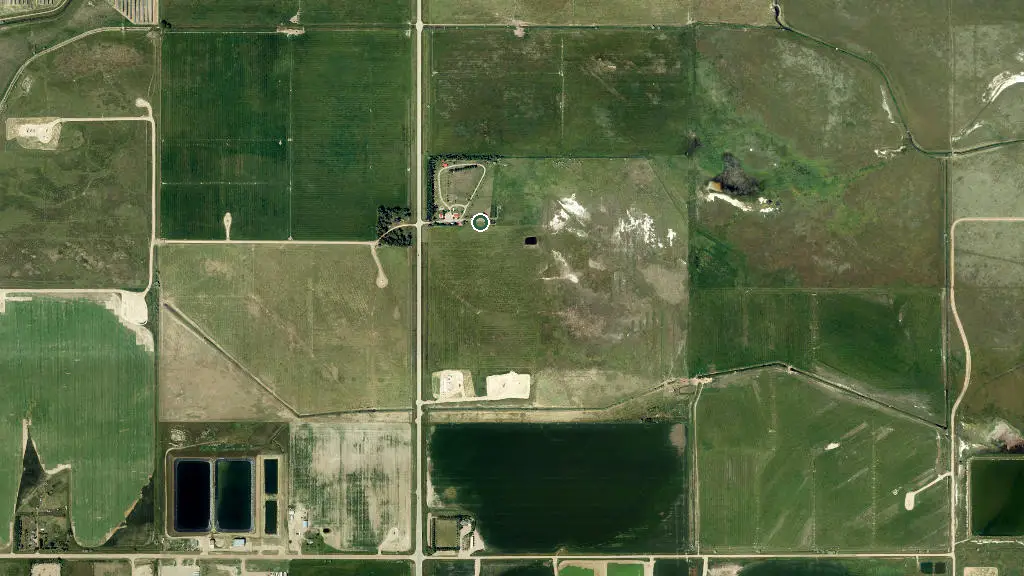 Aerial view of Vauxhall Lions Campground and surroundings