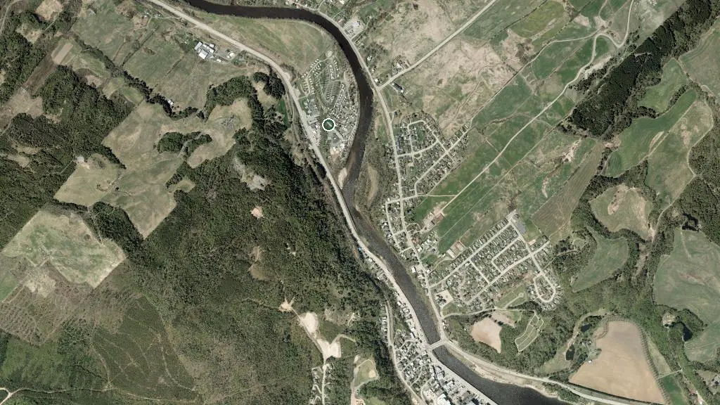 Aerial view of Camping au Bord de la Rivière and surroundings