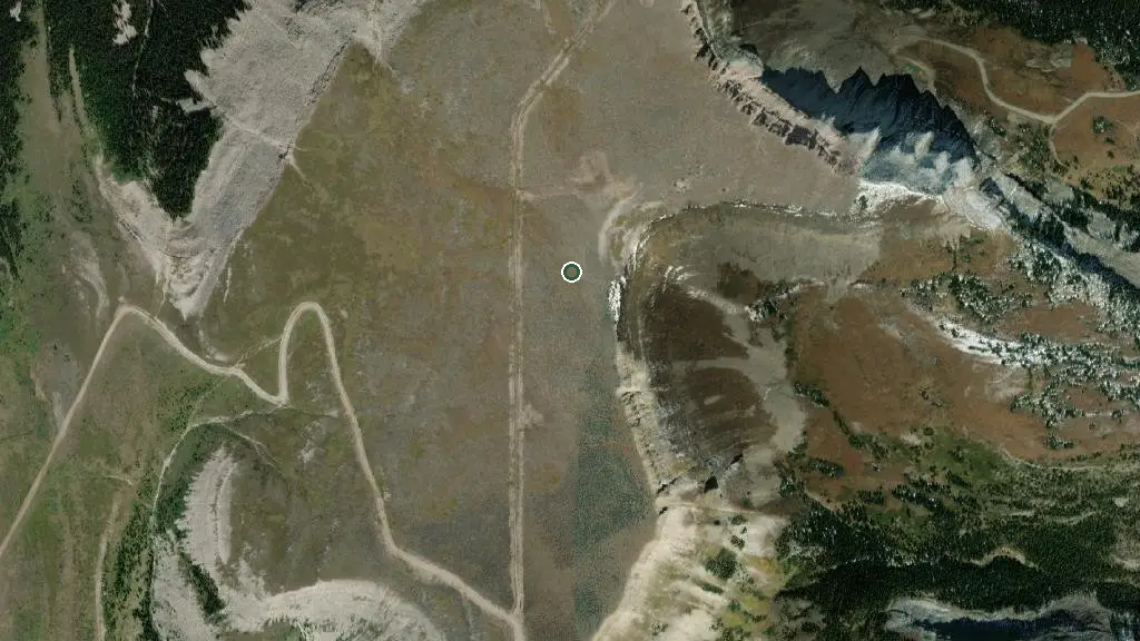 Aerial view of Plateau Mountain Ecological Reserve and surroundings