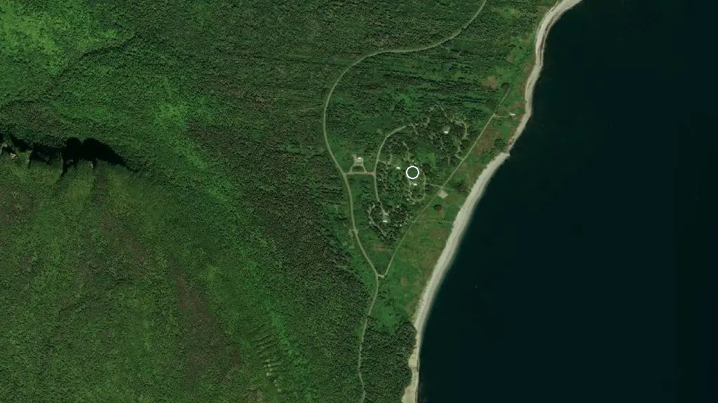 Aerial view of Forillon - Des-Rosiers and surroundings