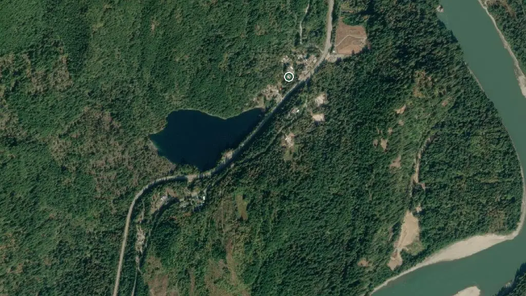 Aerial view of Cariboo Trail Park and surroundings