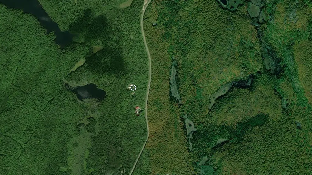 Aerial view of Red Deer Lodge & Campground and surroundings