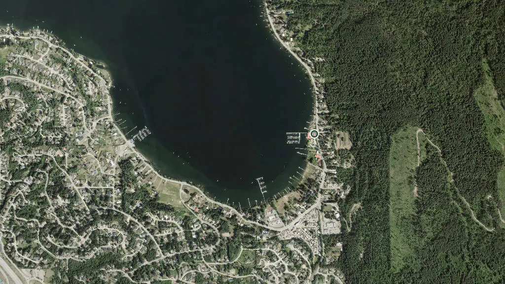 Aerial view of Finz Resort and surroundings