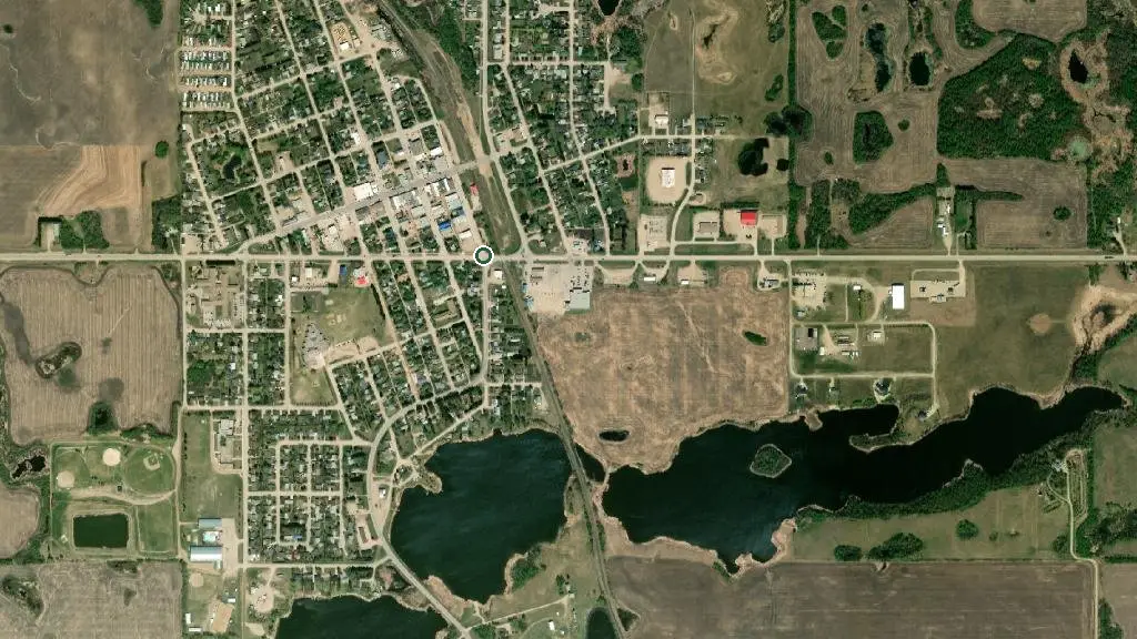 Aerial view of Agassiz-Waterhen River Lodge and surroundings