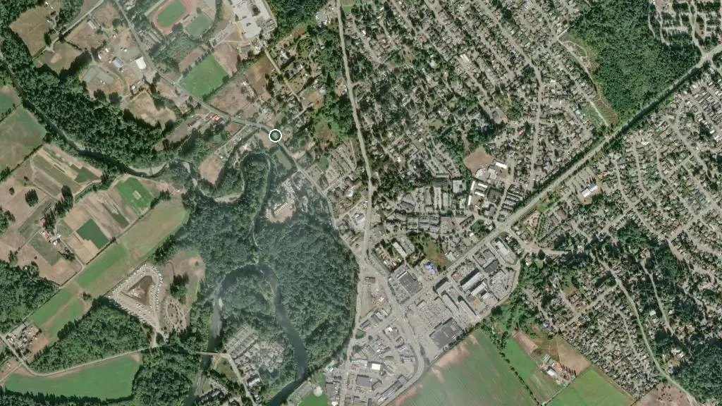 Aerial view of Maple Pool Campground & RV Park and surroundings