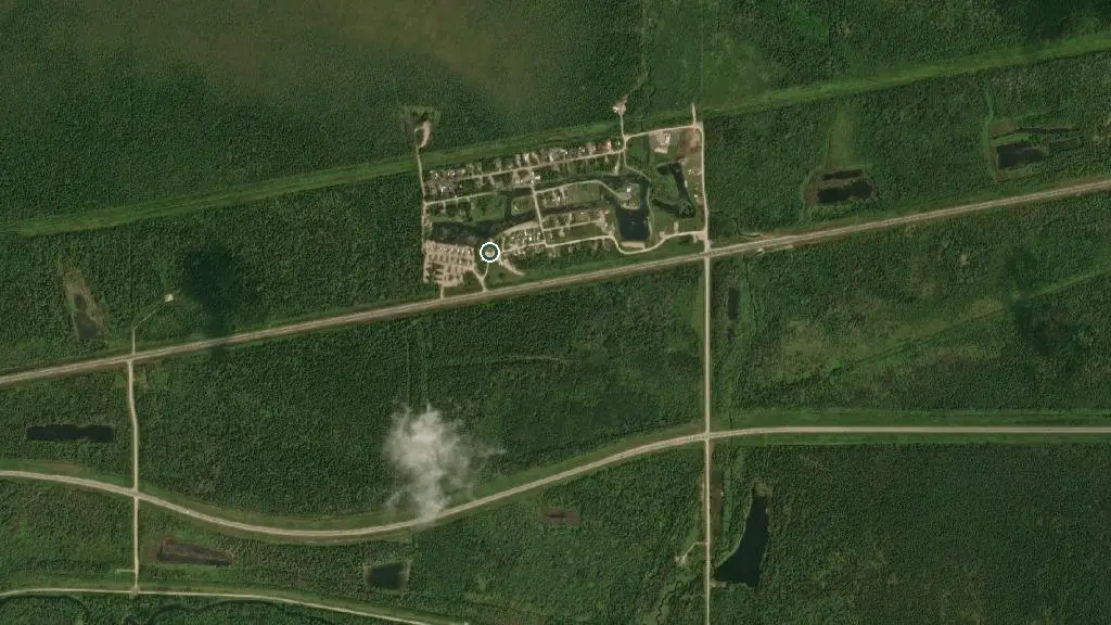 Aerial view of Cedar Creek Resort and surroundings
