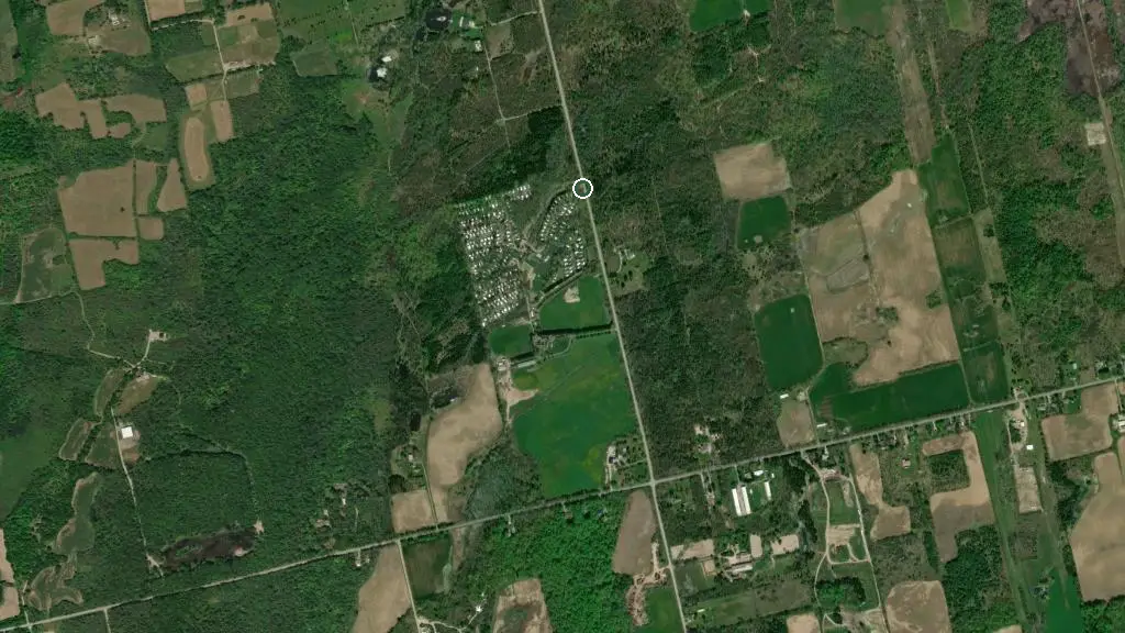 Aerial view of Pine Valley Park and surroundings