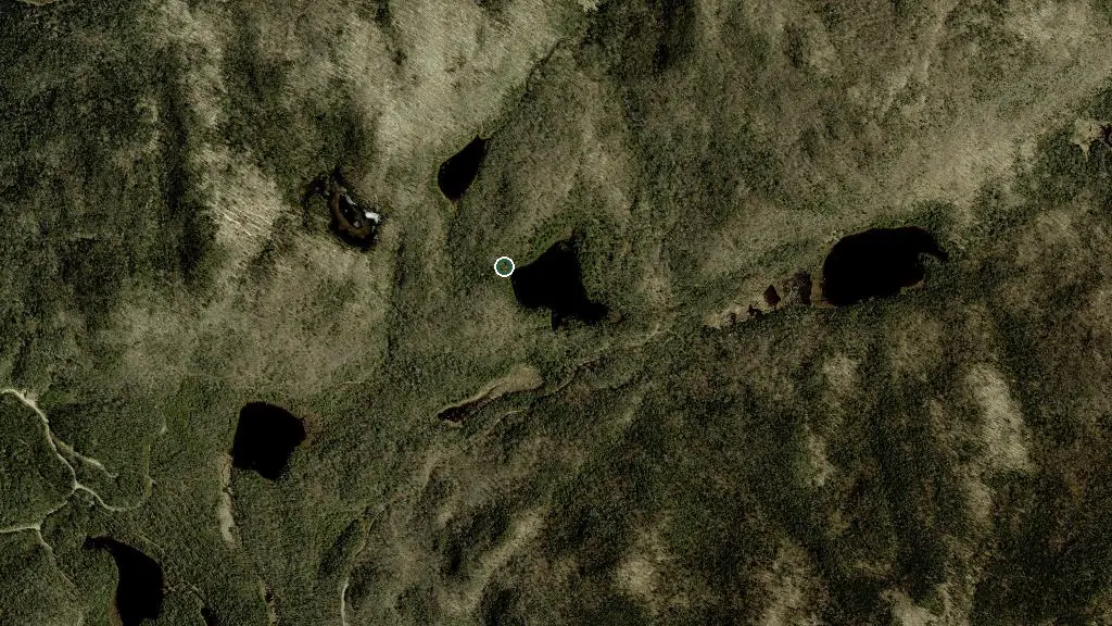 Aerial view of Refuge La Loutre and surroundings
