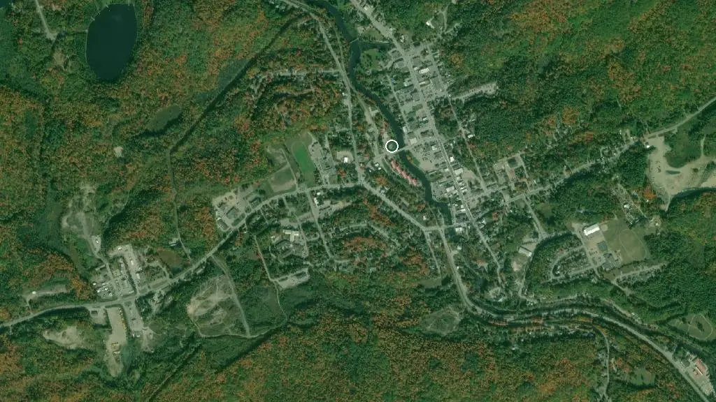 Aerial view of Footprints Resort and surroundings