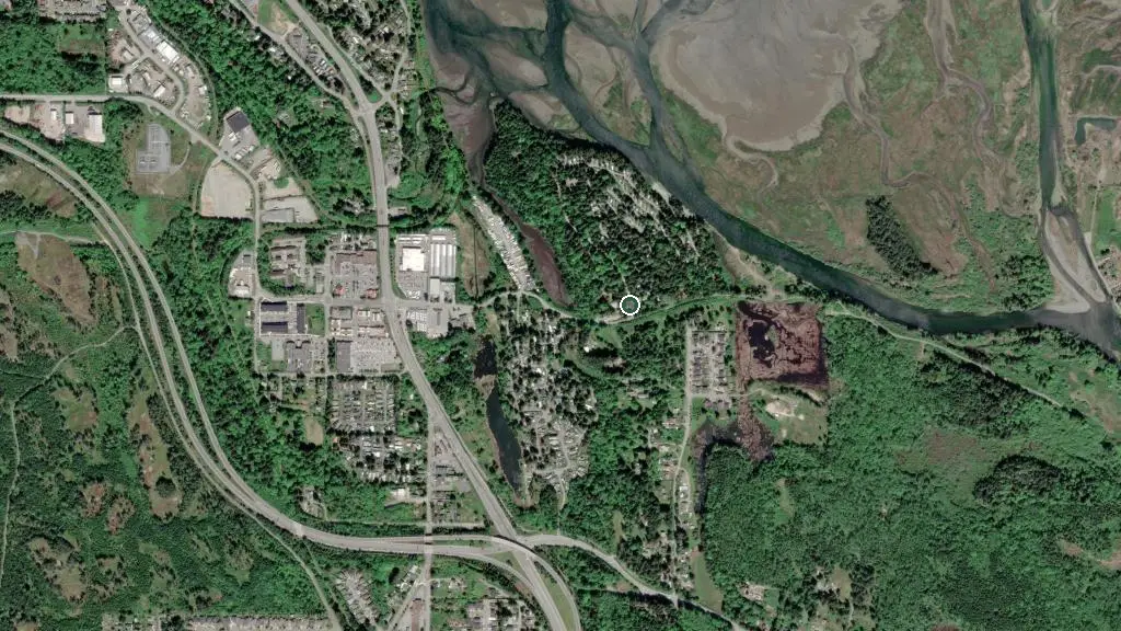 Aerial view of Living Forest Oceanside Campground & RV and surroundings