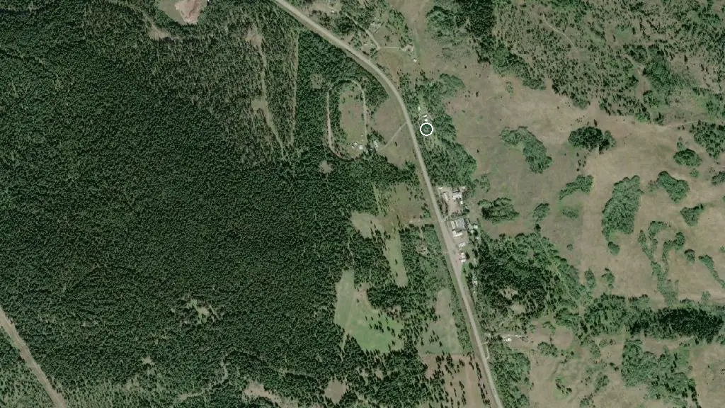 Aerial view of Big Country Campground & RV Park and surroundings