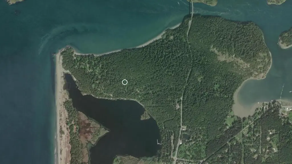 Aerial view of Cranberry Lake Campground and surroundings
