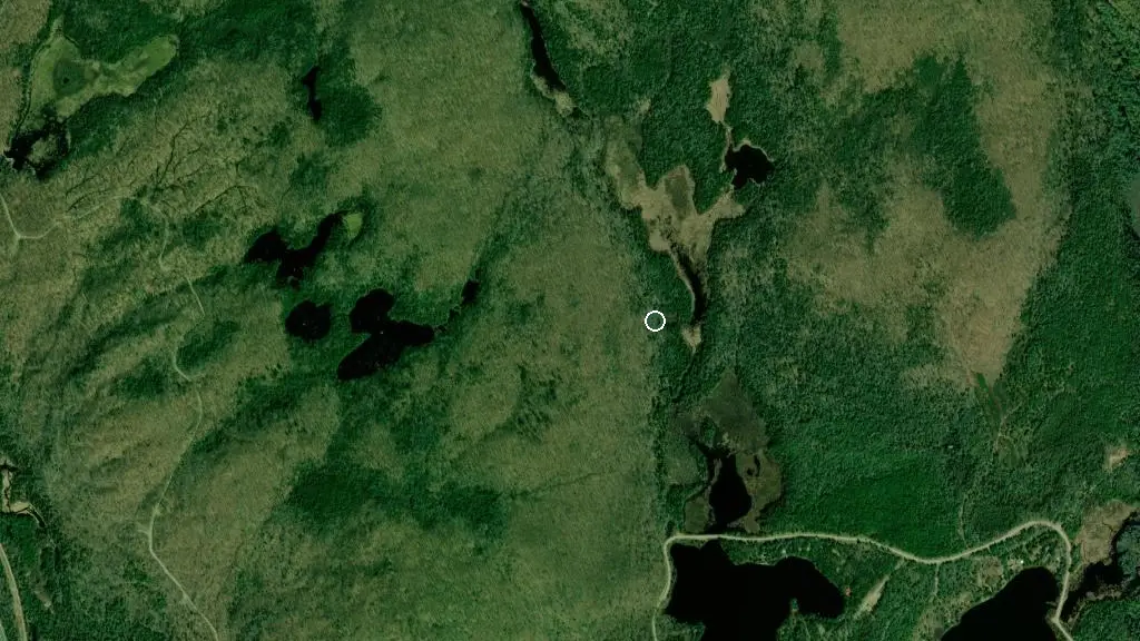 Aerial view of Lake St. Peter Provincial Park and surroundings