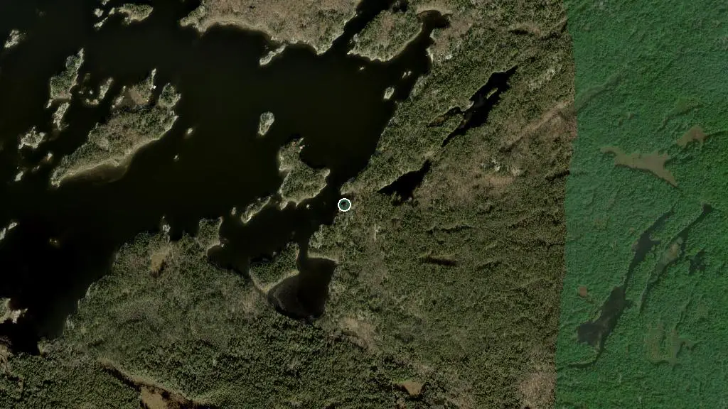 Aerial view of Site 401 - The Massasauga Provincial Park and surroundings