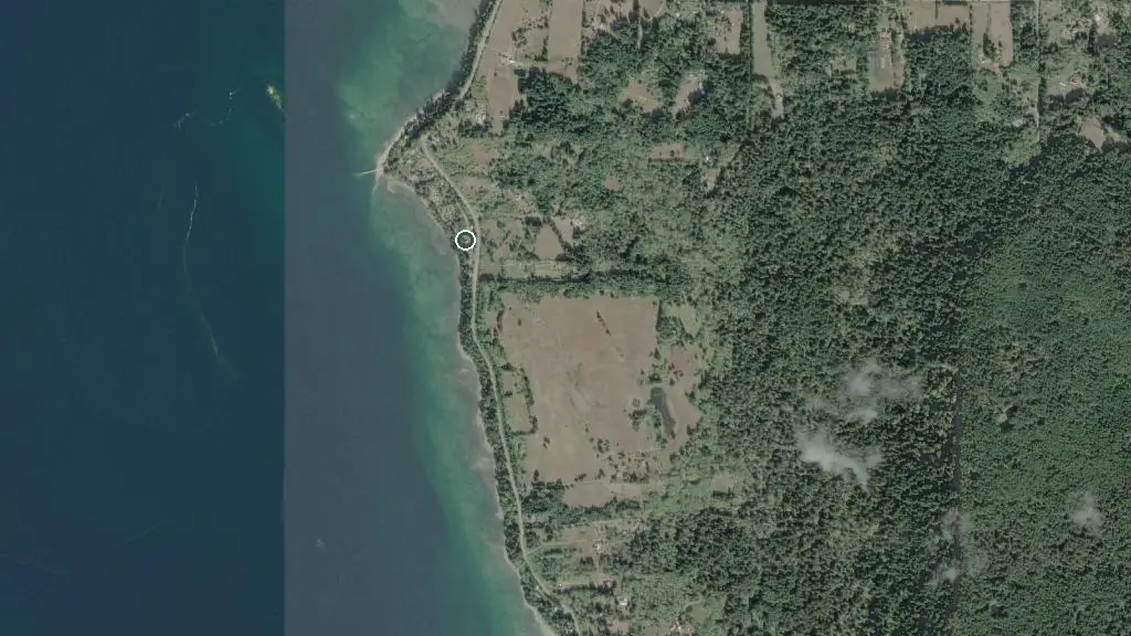 Aerial view of Bradsdadsland Waterfront Family Campsite and surroundings