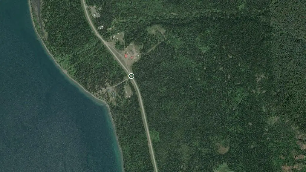 Aerial view of Red Goat Lodge and surroundings