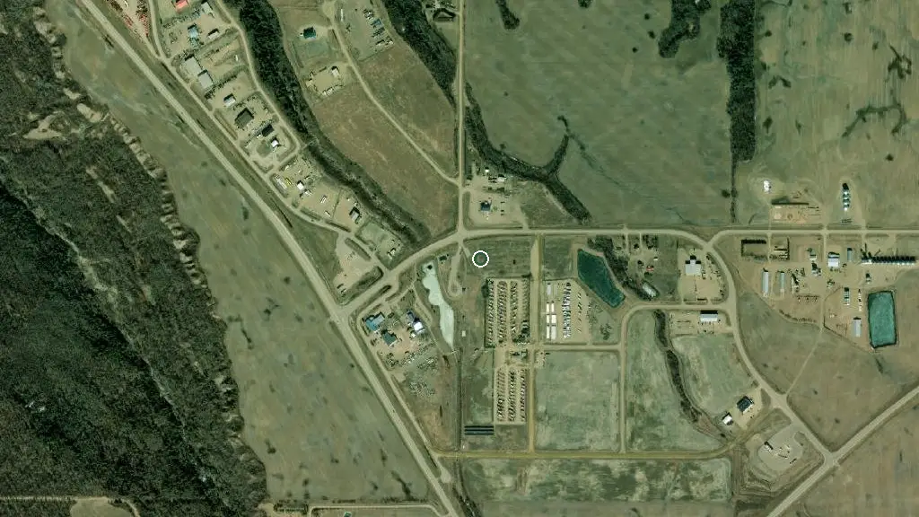 Aerial view of Cecil Thompson Park and surroundings