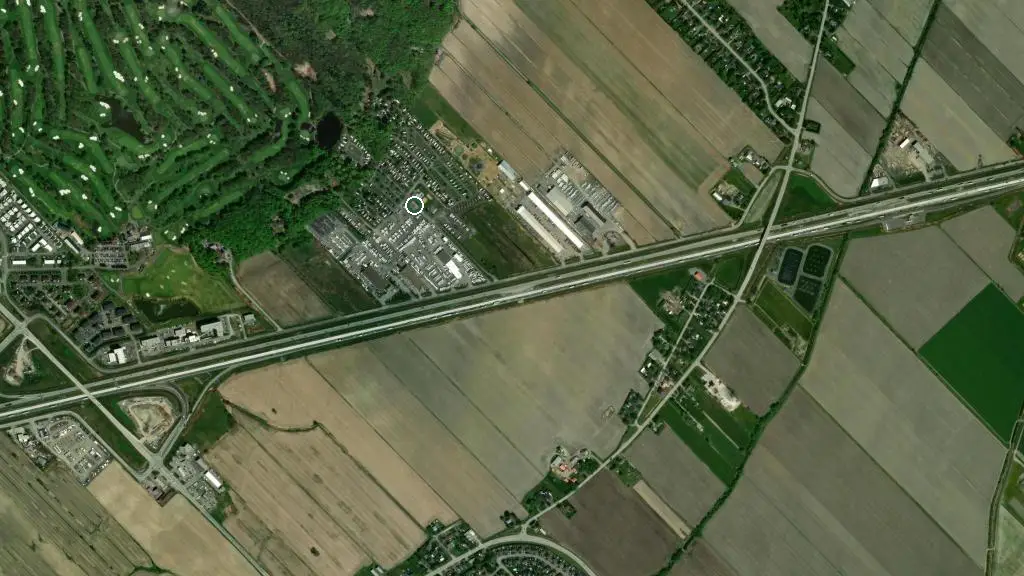 Aerial view of Camping Alouette - Parkbridge and surroundings