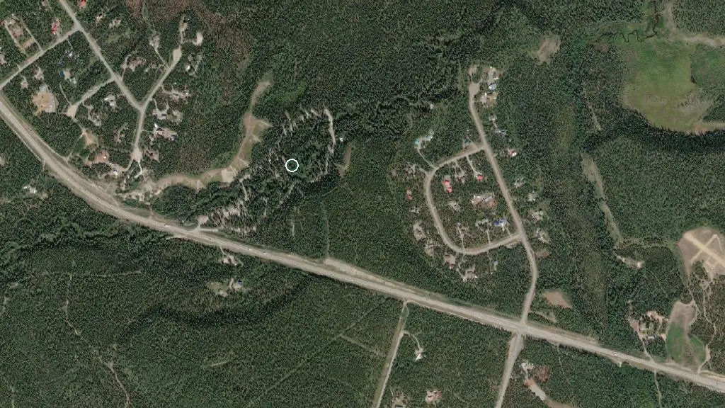 Aerial view of Wolf Creek Campground and surroundings