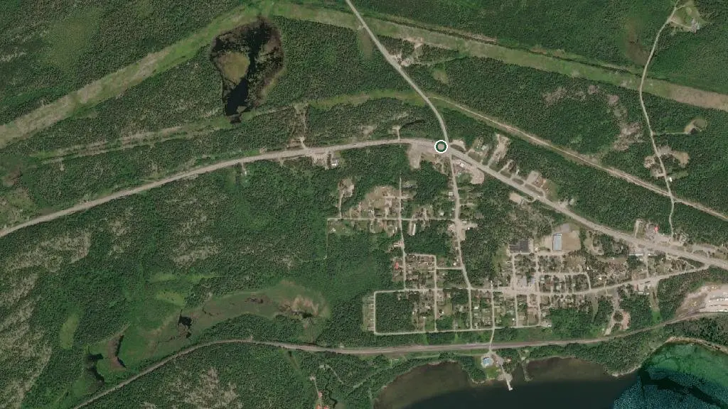 Aerial view of Blue Bird Trailer & Campsite and surroundings