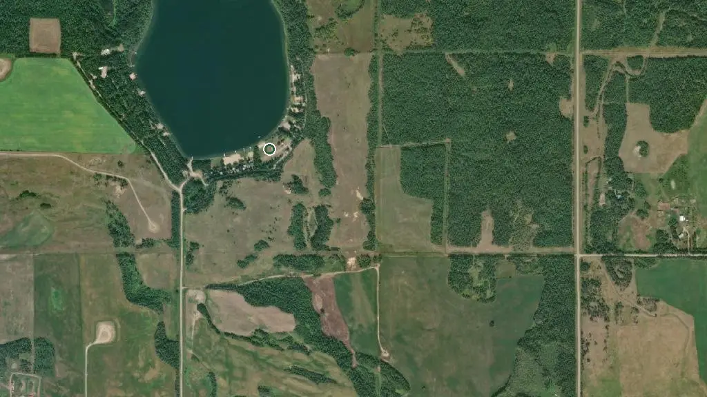 Aerial view of Minnie Lake M.D. Park (East) and surroundings