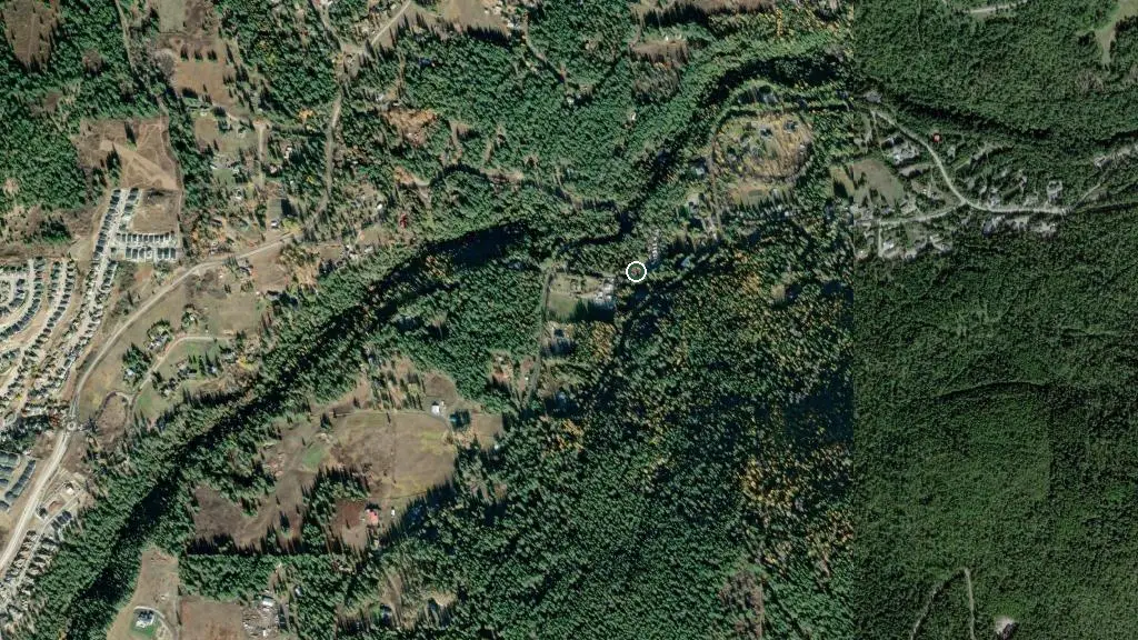 Aerial view of Cedar Falls Campground & RV Park and surroundings
