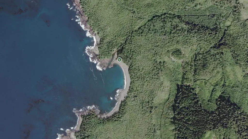 Aerial view of Topknot Point and surroundings