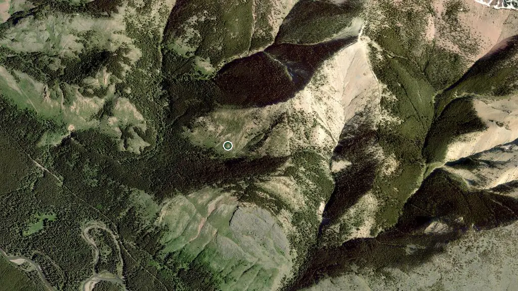 Aerial view of Castle Wildland Provincial Park and surroundings