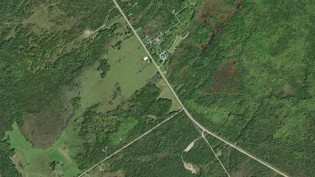 Aerial view of Maple Ridge Family Campground and surroundings