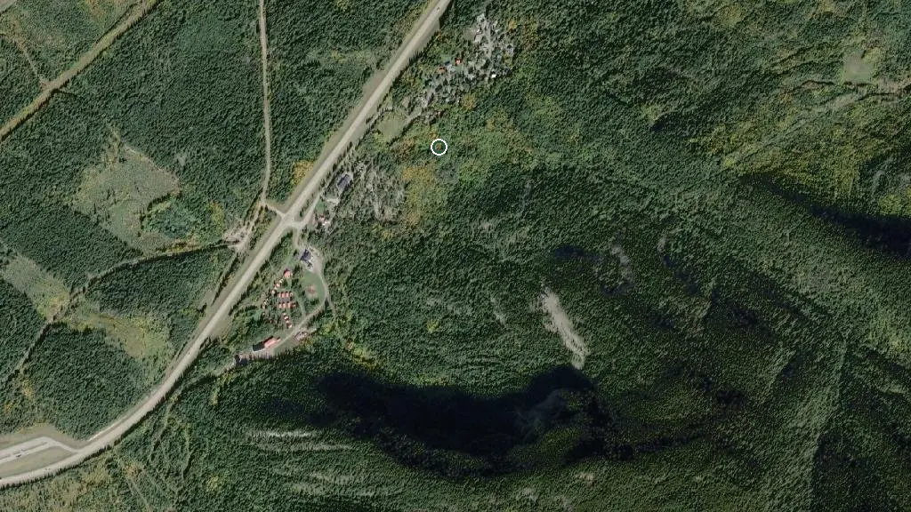 Aerial view of Jasper Gates Resort and RV and surroundings