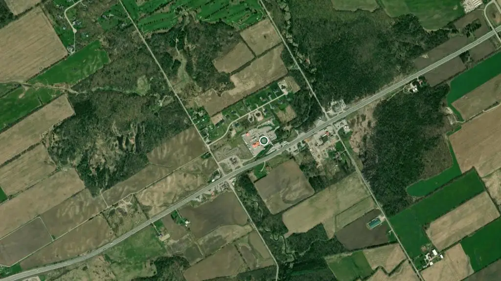 Aerial view of The Hitch House and surroundings