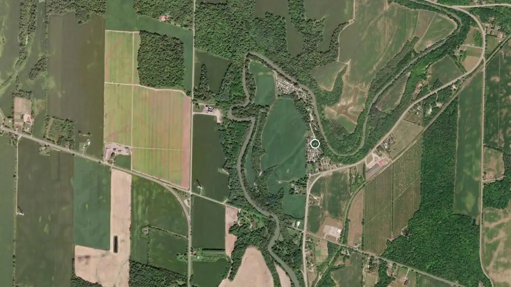 Aerial view of Otter’s Edge Estates and surroundings