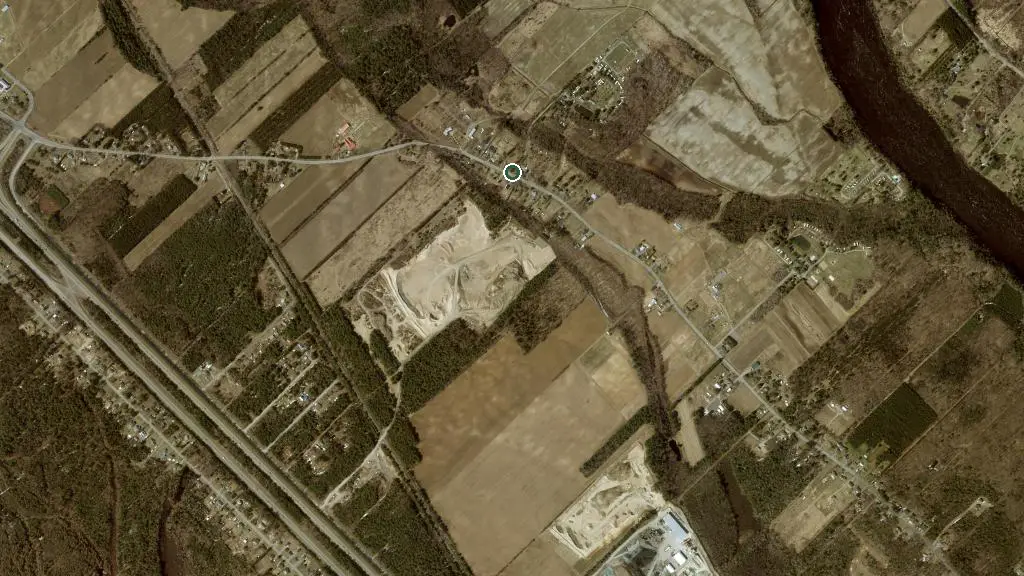 Aerial view of Camping les Forges and surroundings