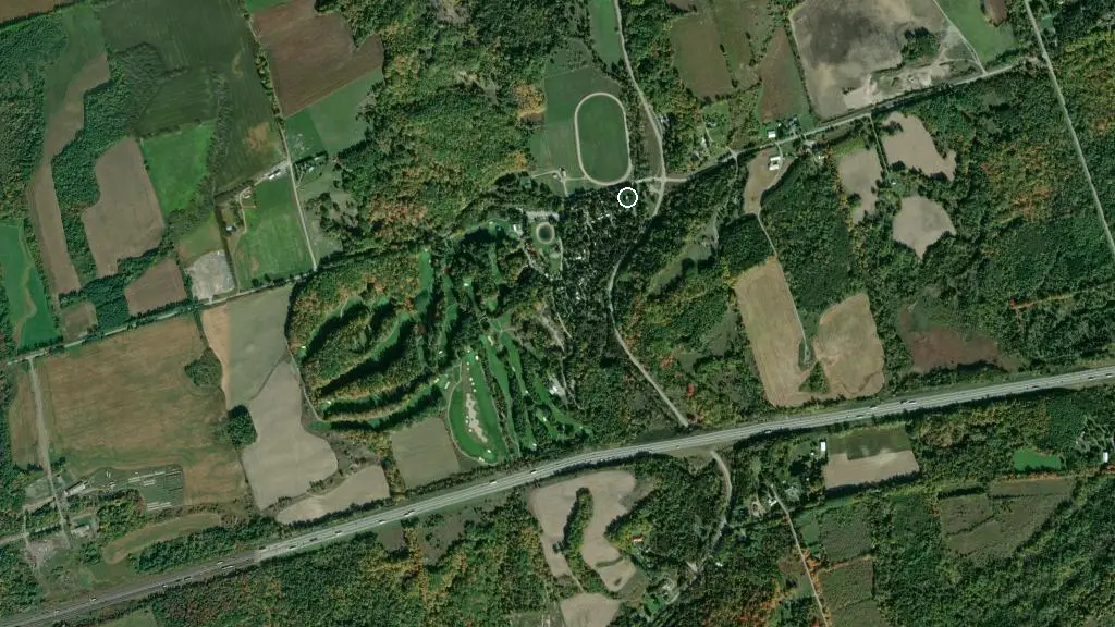 Aerial view of Shelter Valley Park and surroundings