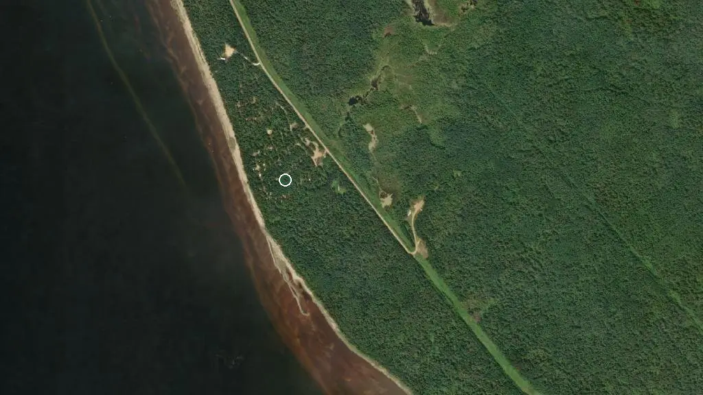 Aerial view of Marten River Campground, Lesser Slave Lake  Provincial Park and surroundings