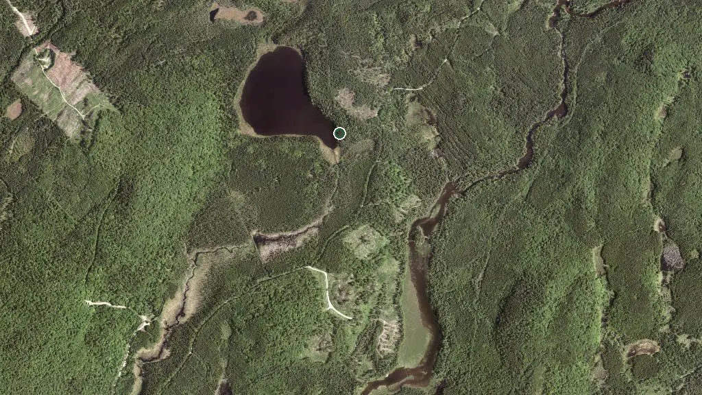 Aerial view of Refuge du Martin-Pêcheur and surroundings